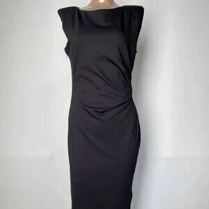 NEW CARACTERE women’s sleeveless pencil dress in black